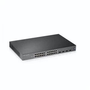 ZyXEL XGS2210-28 Managed L2 Gigabit Ethernet (10/100/1000) 1U Black