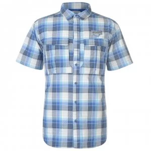 Columbia Short Sleeve Check Shirt Mens - Azul Plaid