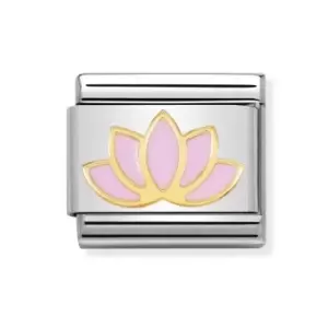Nomination Classic Gold Lotus Flower Charm