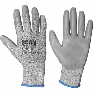 Scan PU Coated Cut 3 Gloves Grey L