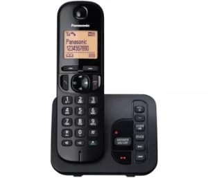 Panasonic KX-TGC 220EB Cordless Phone, Single Handset with Answer Machine