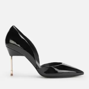 Kurt Geiger London Womens Bond 90 Patent Court Shoes - Black - UK 3