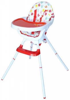 Bebe Style 3 in 1 Highchair Red.