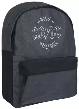 AC/DC High Voltage Backpack athracite black