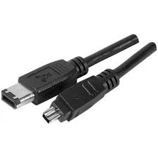 2m FireWire IEEE1394 6P 4P Cable Black
