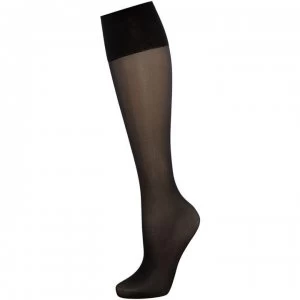 Charnos 5 Per Packet Sheer Knee High Socks - Black