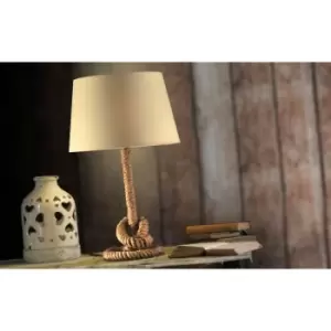 Onli Corda-Mauli Large Table Lamp With Round Tapered Shade, Rope Design