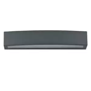 Andromeda 2 Light Outdoor Large Up Down Wall Light Black, Putty IP54, E27