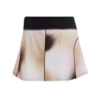 adidas Melbourne Tennis Printed Match Skirt Womens - Black / White / Wonder Mauve