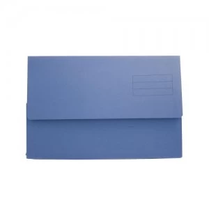 Value Document Wallet Foolscap Blue PK50
