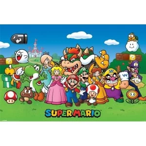 Super Mario Characters Maxi Poster