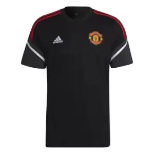 adidas adidas Manchester United Training T-Shirt 2022 2023 Mens - Black