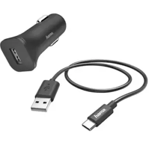 Hama Car Charging Kit USB C 12W Black