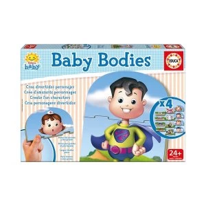 Educa Baby Bodies Early Learning Jigsaw Puzzles (4 Sets Of 3 Pieces)