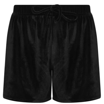 Miso Miso Velour Shorts - Black