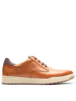 Rockport Bronson Plain Toe Trainer - Tan Leather, Tan Leather, Size 8, Men