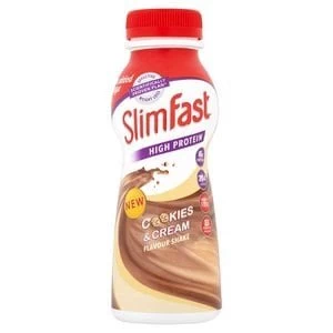 SlimFast Protein Cookies and Cream Flavour Shake 325ml