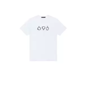French Connection Emoji Pixel T-Shirt - White