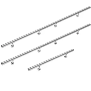 Handrail 5Pcs Set Stainless Steel 5m Wall-Mounted