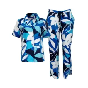 Cyberjammies Marie Blue Floral Pyjama Set - Blue