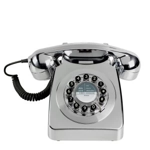 Wild and Wolf 1960s Design 746 Corded Telephone - Chrome