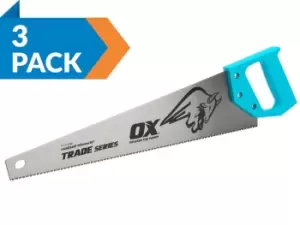 OX Tools OX-T133703 OX Trade Hand Saw 22" / 550mm - 3pk