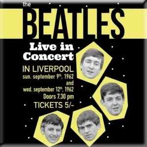 The Beatles - Live in Concert Fridge Magnet