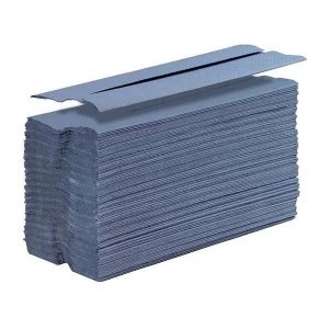 5 Star Facilities Hand Towel C Fold One ply Recycled Sheet Size 230x310mm 144 Towels Per Sleeve Blue Pack of 20