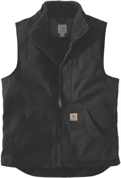 Carhartt Duck Mock Neck Vest, black, Size 2XL, black, Size 2XL