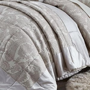 Catherine Lansfield Opulent Jacquard Champagne Bedspread
