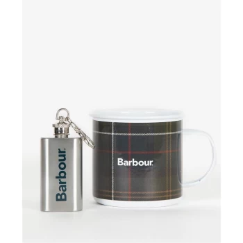 Barbour Mug And Mini Flask - Tartan TN11