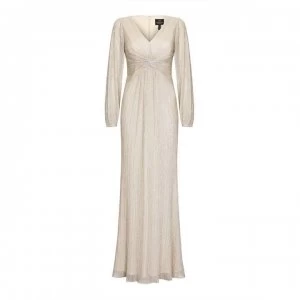 Adrianna Papell Adrianna Papell Glitter Knit Gown - LIGHT CHAMPAGNE