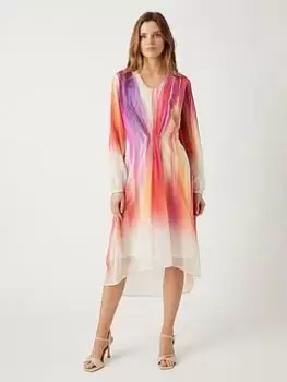 Wallis Ombre Midi Dress - Multi, Size 10, Women