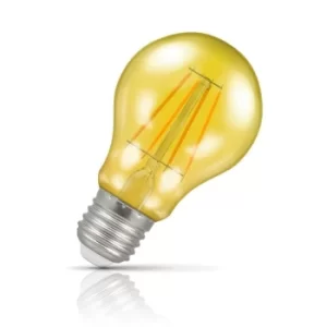 Crompton GLS LED Light Bulb E27 4.5W (25W Eqv) Yellow IP65 Harlequin