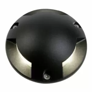 Zinc SCOUT Outdoor Surface Mounted Ground Light (150mm) Black