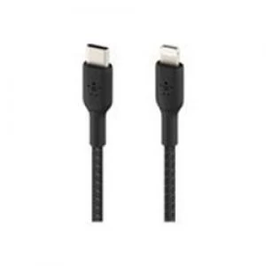 Belkin BOOST CHARGE Lightning to USB-C Cable - Braided - 1m - Black