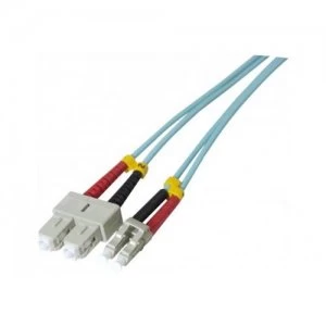 Dexlan SC/LC 50/125 M/M 10m fibre optic cable OM3 BlackGreyRedYellow