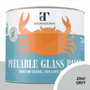 Thorndown Zinc Grey Peelable Glass Paint 750ml