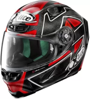 X-Lite X-803 Ultra Carbon Replica D.Petrucci Helmet, black-red Size M black-red, Size M