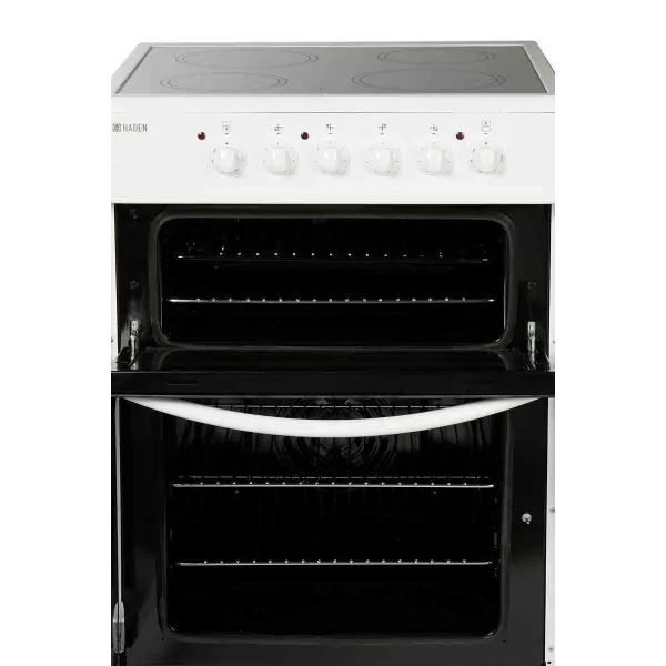 Haden HE60DOMW 60Cm Ceramic Double Oven In White