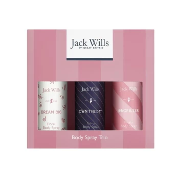 Jack Wills Body Spray Trio Set - Pink
