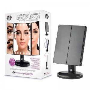 Rio 24 LED Touch Dimmable Make Up Mirror with Magnification