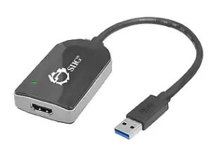 Siig JU-H20111-S1 USB graphics adapter Black