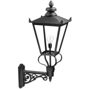 Elstead Wilmslow - 1 Light Outdoor Wall Lantern Light Black, E27