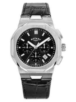 Rotary GS05450/65 Mens Regent Black Chronograph Dial Watch