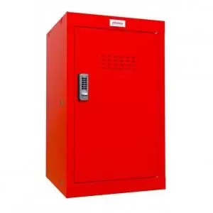Phoenix CL Series Size 3 Cube Locker in Red with Electronic Lock