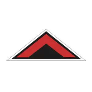 'red Arrow Chevron Symbol' Floor Graphic (500mm x 200mm)