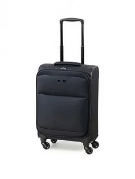 Rock Luggage Ever-Lite Carry-On 4-Wheel Suitcase - Black
