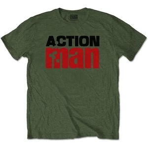Hasbro - Action Man Logo Unisex Small T-Shirt - Green