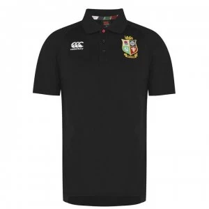 Canterbury British and Irish Lions Pique Polo Shirt Mens - BLACK